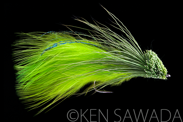 Green Butterfly (Diving Marabou Muddler Minnow)